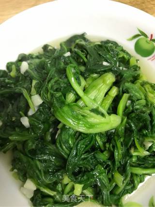 蒜香茼蒿的做法步骤：10