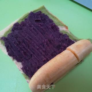 紫薯香蕉卷的做法步骤：8