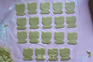 Holle kitty 卡通饼干的做法步骤：10