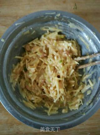 香煎土豆肉饼的做法步骤：7