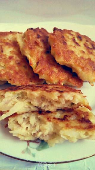 香煎土豆肉饼的做法步骤：12