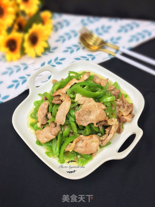 青椒炒肉片的做法步骤：9
