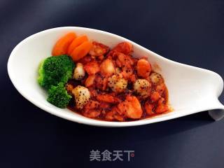 红火龙利鱼的做法步骤：7