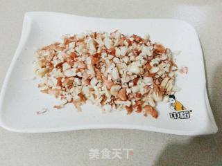 咸菜花生粒炒饭的做法步骤：2
