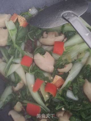 香菇小白菜的做法步骤：9
