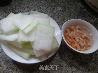 开洋煮冬瓜的做法步骤：1
