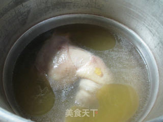 冬瓜菜芯鸡腿汤的做法步骤：6