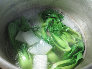 冬瓜菜芯鸡腿汤的做法步骤：8
