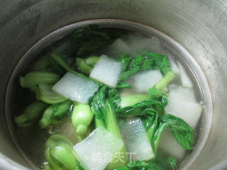 冬瓜菜芯鸡腿汤的做法步骤：10
