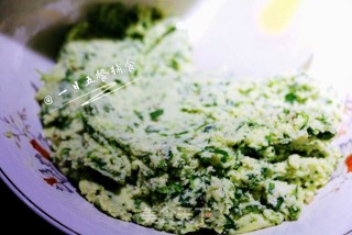 菠菜豆渣饼的做法步骤：5