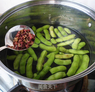盐水毛豆的做法步骤：3
