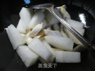 茭白烧冬瓜的做法步骤：4