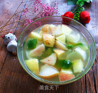 桂花藕粉瓜果羹的做法步骤：9