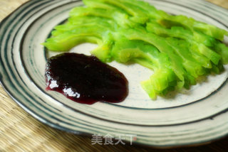 冰镇蓝莓酱苦瓜的做法步骤：3