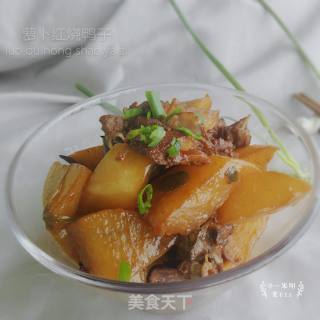 白萝卜红烧鸭的做法步骤：12