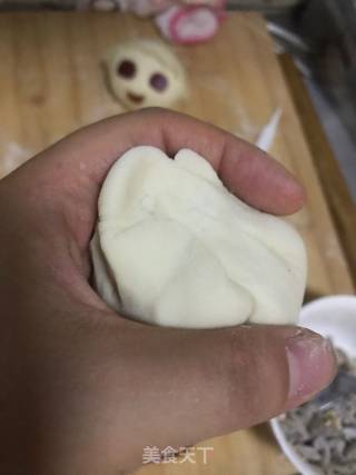 可爱笑脸果仁包的做法步骤：3