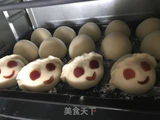 可爱笑脸果仁包的做法步骤：10