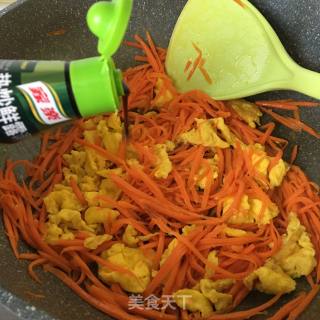 鸡蛋胡萝卜丝的做法步骤：6