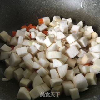素炒双丁的做法步骤：3