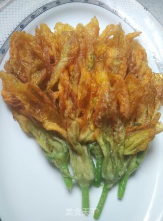 酥炸花南瓜的做法步骤：5
