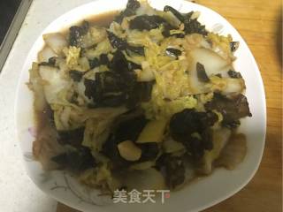 白菜炒木耳的做法步骤：5