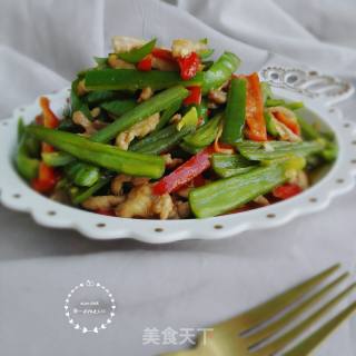 青椒肉丝的做法步骤：7