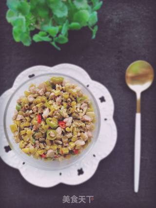 酸豇豆肉末的做法步骤：10