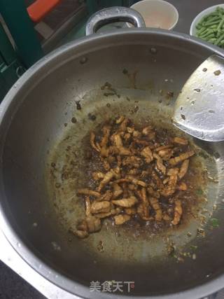 豆角炒肉的做法步骤：6