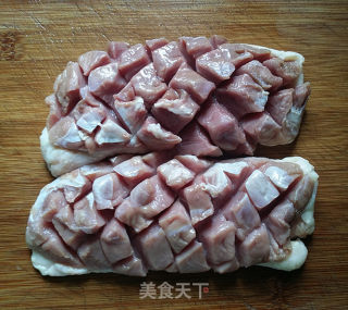 香煎鸭脯肉的做法步骤：2