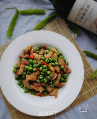 香辣五花肉烧豌豆的做法步骤：8