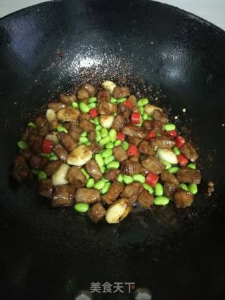 蒜香孜然肉块的做法步骤：12