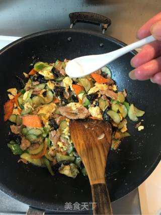 详细版家常木须肉的做法步骤：16