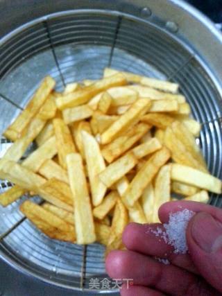 自制薯条的做法步骤：9