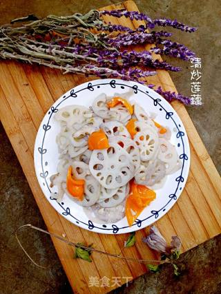 清炒莲藕的做法步骤：14