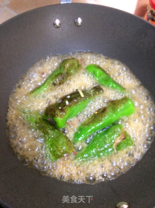 青椒酿肉的做法步骤：10