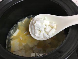 蛋黄虾仁豆腐的做法步骤：7