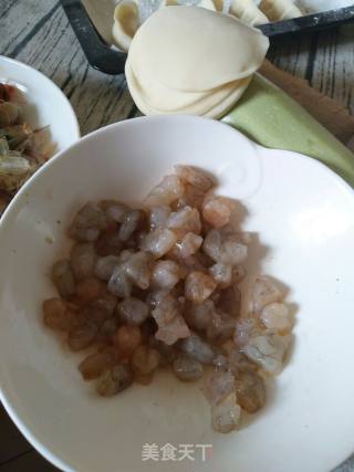 西葫芦虾仁鲜肉饺子的做法步骤：6