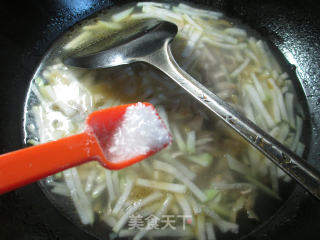 榨菜丝肉丝蒲瓜汤的做法步骤：5