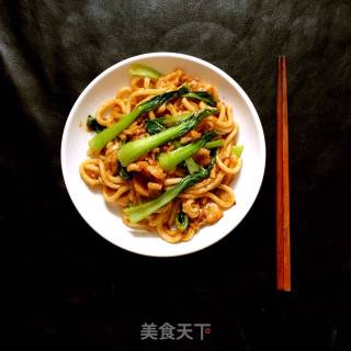 肉炒乌冬面的做法步骤：10