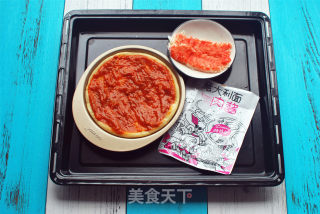 蟹味肉酱披萨的做法步骤：2