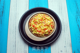 蟹味肉酱披萨的做法步骤：3