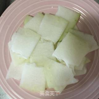 开洋冬瓜的做法步骤：1