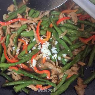 豆角炒肉丝的做法步骤：8