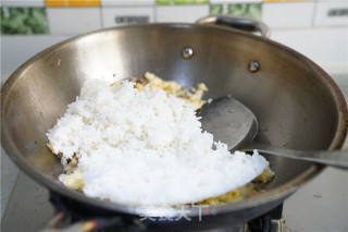 苋菜肉末蛋炒饭的做法步骤：5