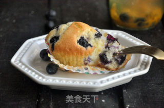 蓝莓爆浆麦芬蛋糕的做法步骤：15