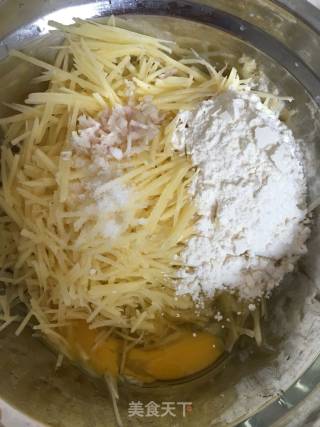 香脆土豆丝饼的做法步骤：3
