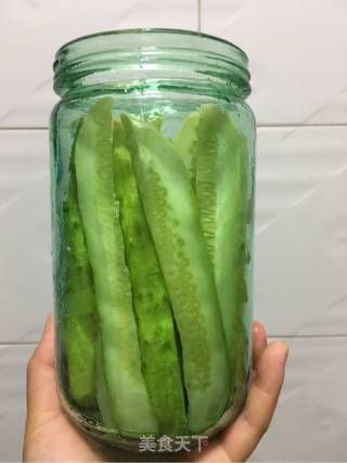 爽口酸辣黄瓜条的做法步骤：2