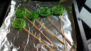 棒棒糖烤豆角的做法步骤：10