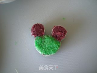 彩色卡通绿豆糕的做法步骤：8