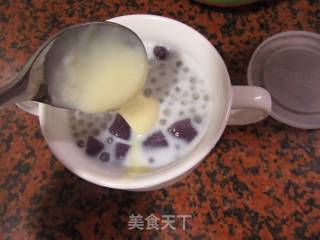 清凉一夏～紫薯圆西米的做法步骤：10